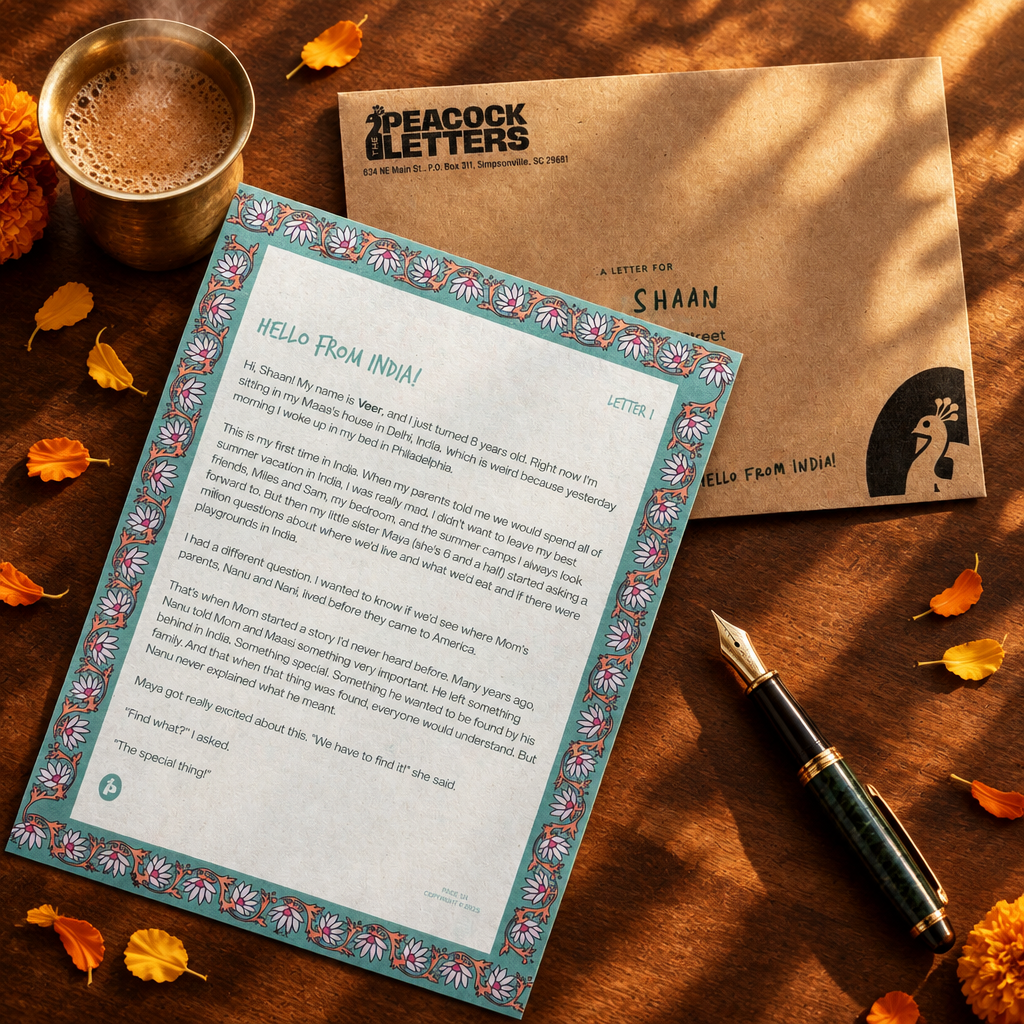 A letter & envelope, addressed to them